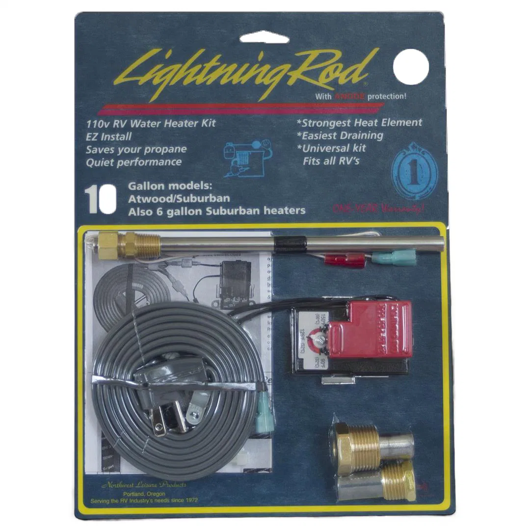 LR-625 – WEST LEISURE Water Heater Converter, For Converting RV Gas Water Heaters To 110 Volt Electricity 10 Gallon C...